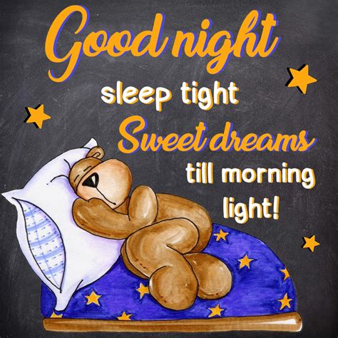 good night sleep tight sweet dreams